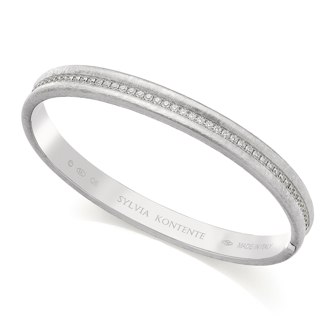 The “Q” Bracelet White Gold & Diamond – Sylvia Kontente