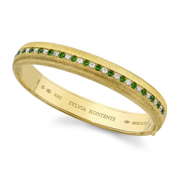 diamond and tsavorite bracelet