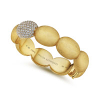 The "O" Bracelet &nbsp;<br>Yellow Gold & Diamond Pave