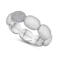 The "O" Bracelet &nbsp;<br>White Gold & Diamond Pave