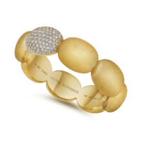 The "O" Bracelet &nbsp;<br>Yellow Gold & Diamond Pave