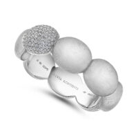 The "O" Bracelet &nbsp;<br>White Gold & Diamond Pave