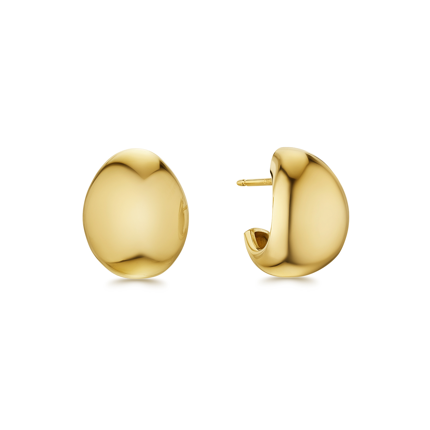 Gold earrings