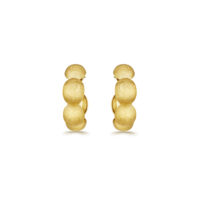 yellow gold hoop earrings