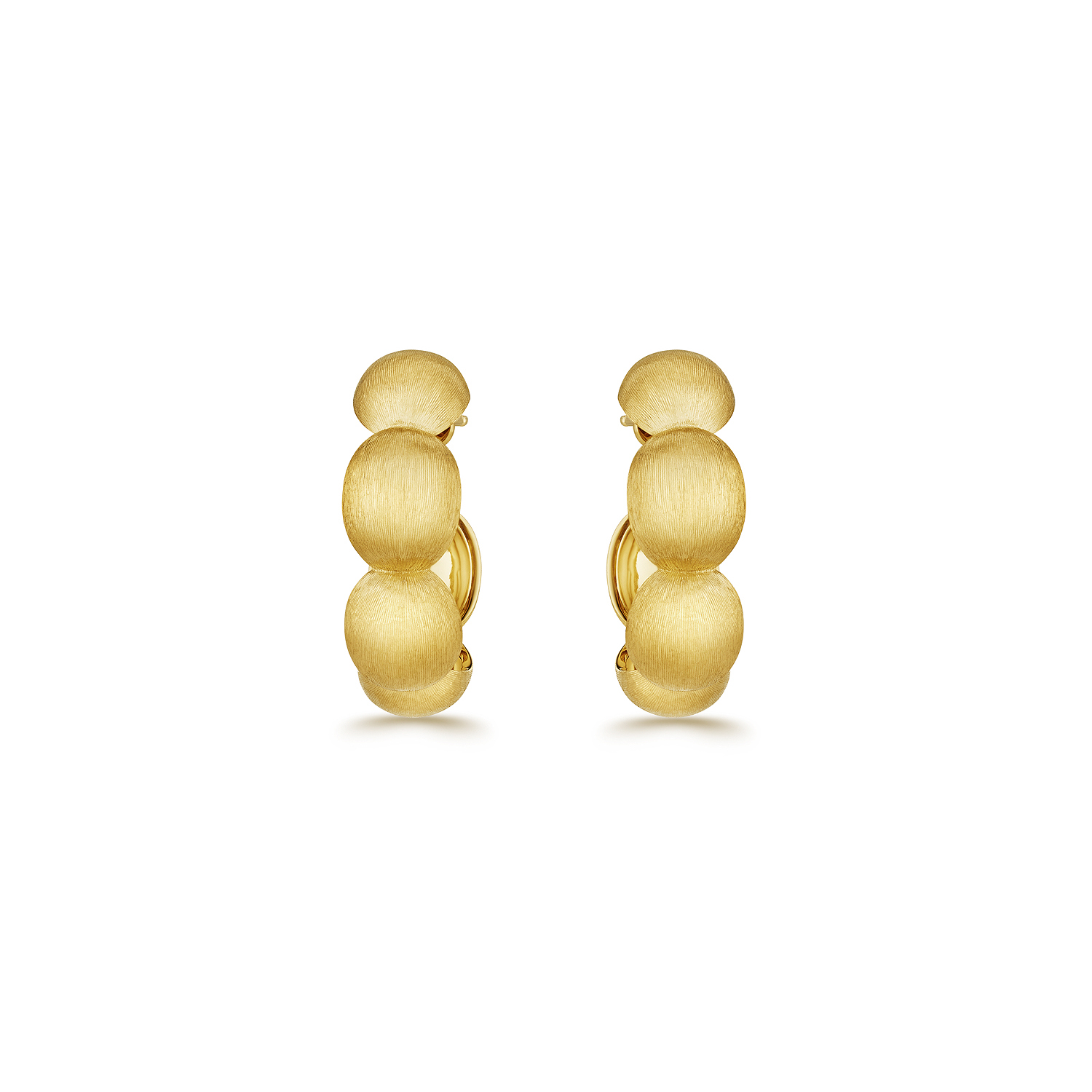 yellow gold hoop earrings