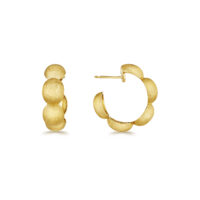 yellow gold hoop earrings