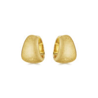 Gold Tapered Hoop Earrings