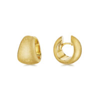 Gold Tapered Hoop Earrings